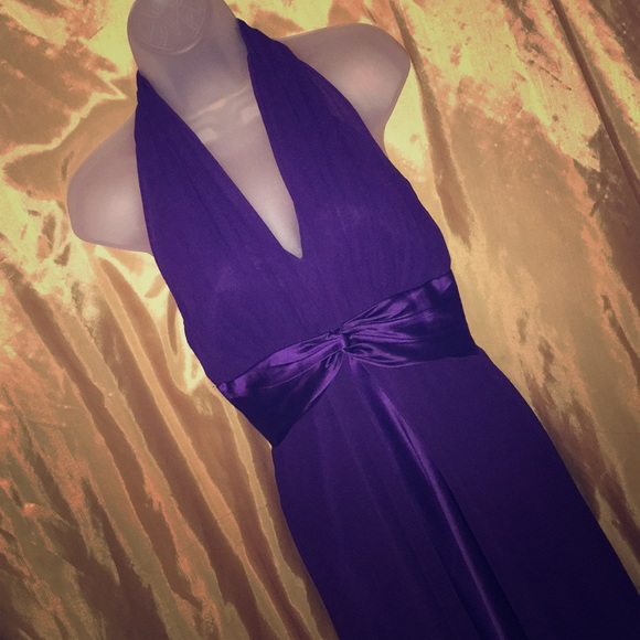 Maggy London Dresses & Skirts - Purple Silky Evening Gown!  Sz: 6 (fits like a 2)